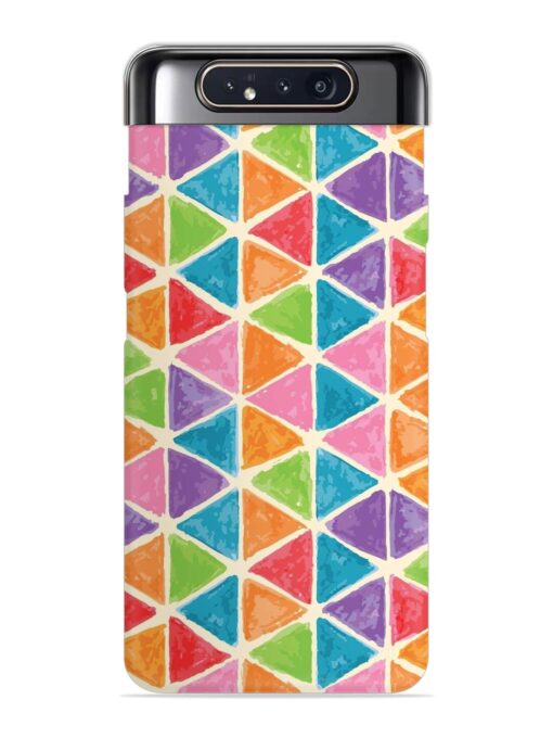 Seamless Colorful Isometric Snap Case for Samsung Galaxy A80