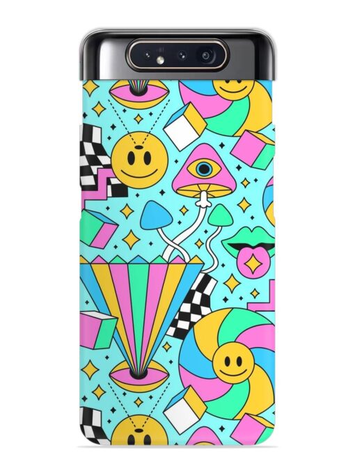 Trippy Rainbow 60S Snap Case for Samsung Galaxy A80