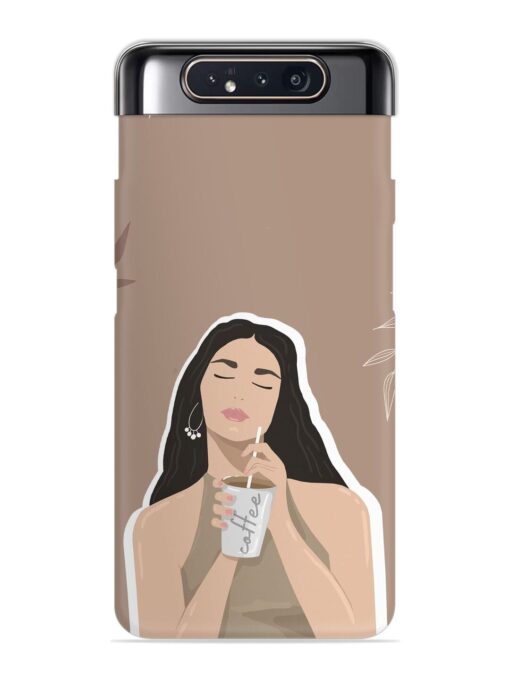 Girl With Coffee Snap Case for Samsung Galaxy A80