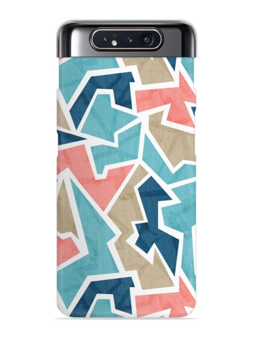 Vintage Geometric Triangle Snap Case for Samsung Galaxy A80 Zapvi