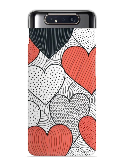 Girly Heart Seamless Snap Case for Samsung Galaxy A80