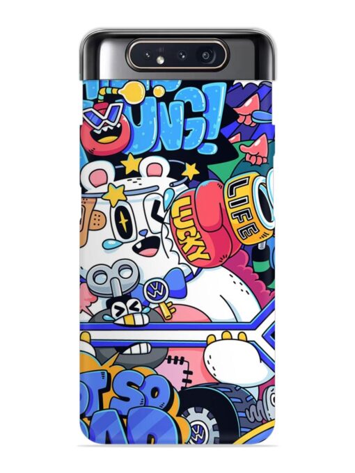 Universal Doodle Snap Case for Samsung Galaxy A80