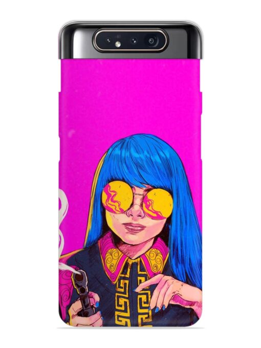 Aesthetic Anime Girl Snap Case for Samsung Galaxy A80