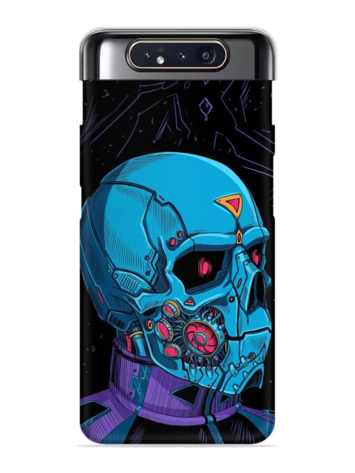 Skull Robo Vector Snap Case for Samsung Galaxy A80 Zapvi