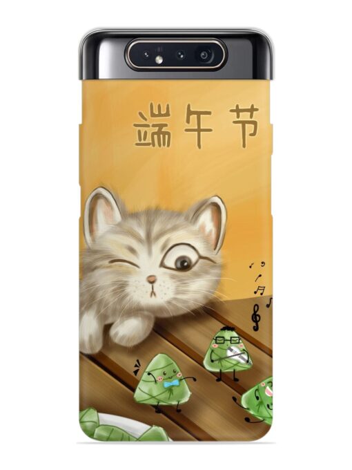 Cat Scorpion Dancing Snap Case for Samsung Galaxy A80