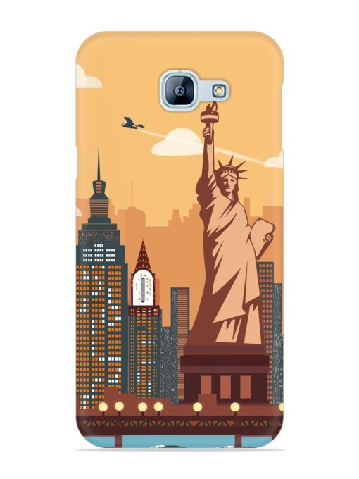 New York Statue Of Liberty Architectural Scenery Snap Case for Samsung Galaxy A8 (2016) Zapvi