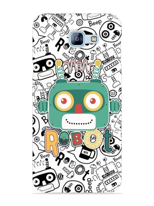 Robot Modern Seamless Pattern Snap Case for Samsung Galaxy A8 (2016)