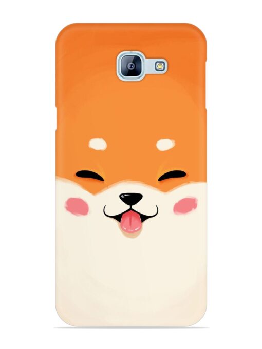 Cute Dog Face Vector Snap Case for Samsung Galaxy A8 (2016)