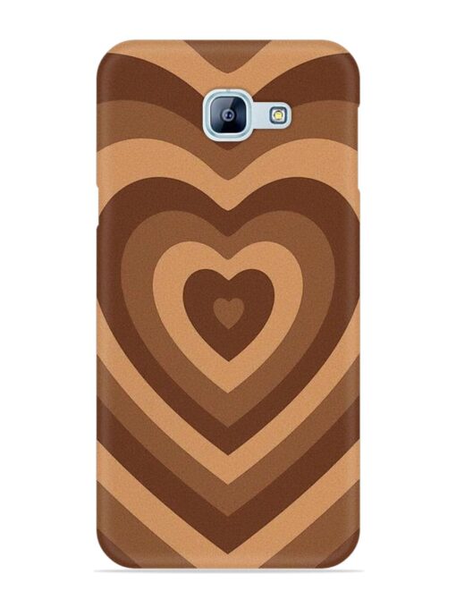 Brown Heart Snap Case for Samsung Galaxy A8 (2016)