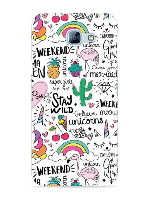 Unicorn Ice Cream Snap Case for Samsung Galaxy A8 (2016)