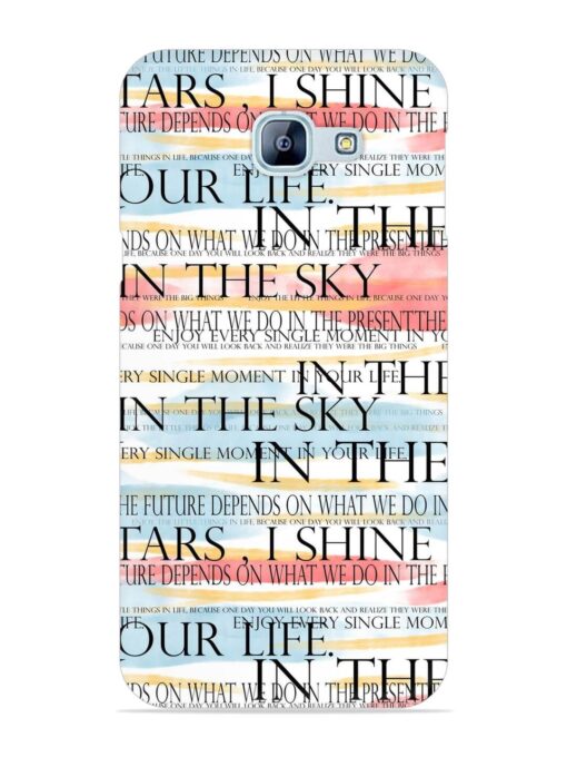 Seamless Slogans Pattern Snap Case for Samsung Galaxy A8 (2016)