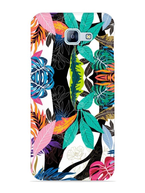 Floral Pattern Bright Snap Case for Samsung Galaxy A8 (2016)