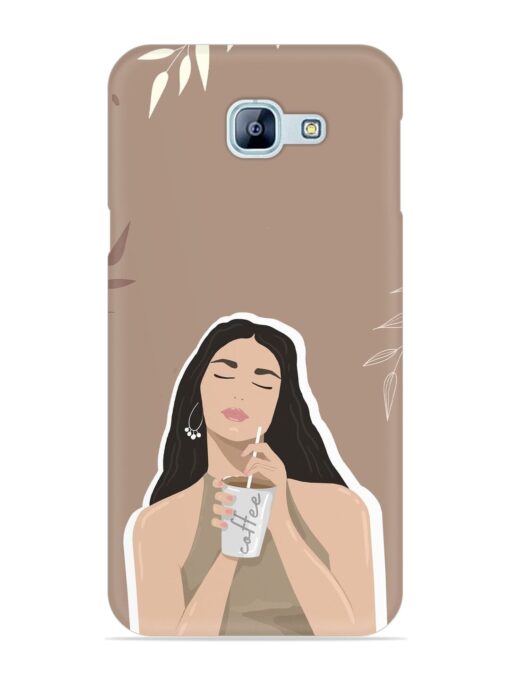 Girl With Coffee Snap Case for Samsung Galaxy A8 (2016)