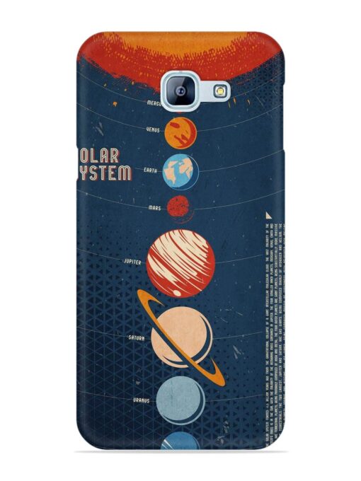 Solar System Vector Snap Case for Samsung Galaxy A8 (2016)