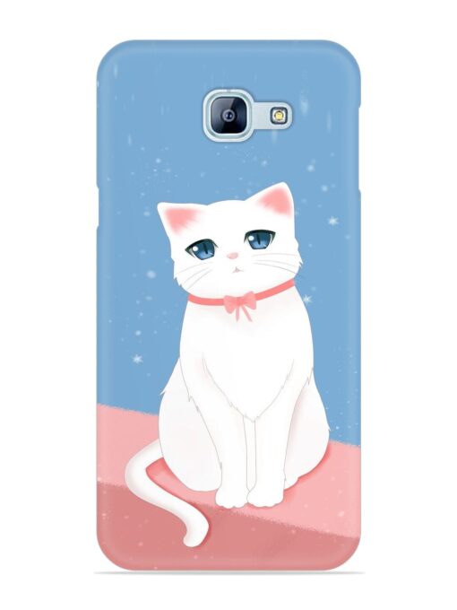 Cute White Cat Snap Case for Samsung Galaxy A8 (2016)