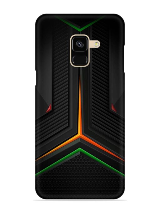 Orange Triangle Light Snap Case for Samsung Galaxy A8 (2018) Zapvi