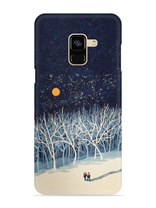 Full Moon Snowshoe Tour Snap Case for Samsung Galaxy A8 (2018) Zapvi