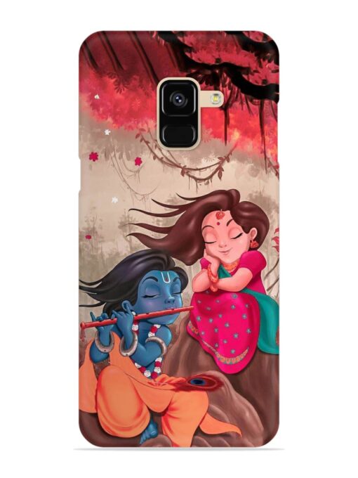 Radhe Krishna Water Art Snap Case for Samsung Galaxy A8 (2018)