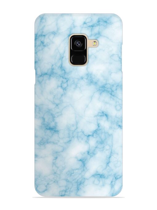 Blue White Natural Marble Snap Case for Samsung Galaxy A8 (2018)