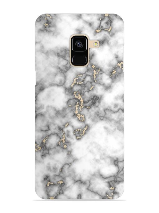 Gray And Gold Marble Snap Case for Samsung Galaxy A8 (2018)