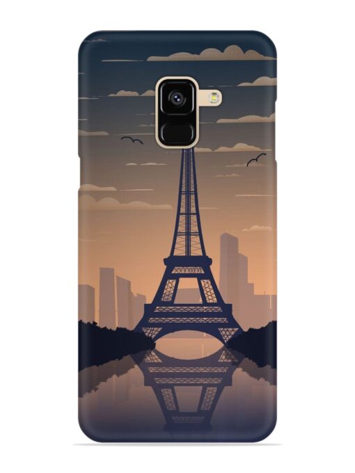 France Paris Eiffel Tower Gradient Snap Case for Samsung Galaxy A8 (2018) Zapvi