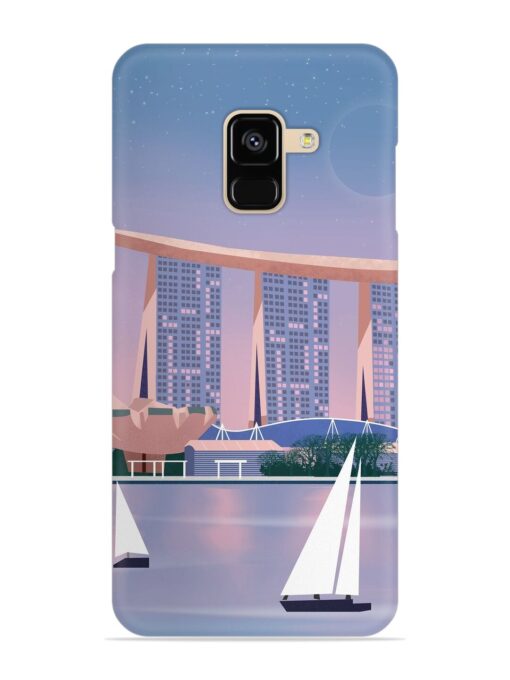 Singapore Scenery Architecture Snap Case for Samsung Galaxy A8 (2018) Zapvi