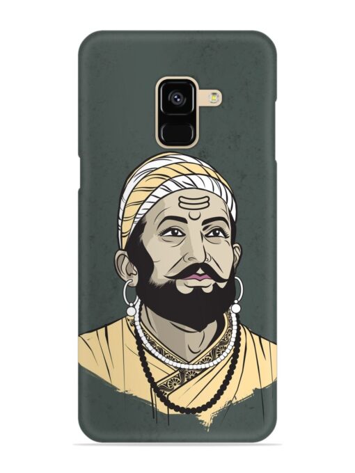 Shivaji Maharaj Vector Art Snap Case for Samsung Galaxy A8 (2018)