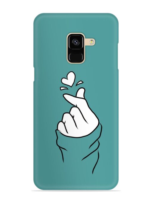 Korean Heart Sign Art Snap Case for Samsung Galaxy A8 (2018)