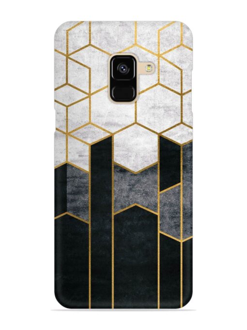 Cube Marble Art Snap Case for Samsung Galaxy A8 (2018)