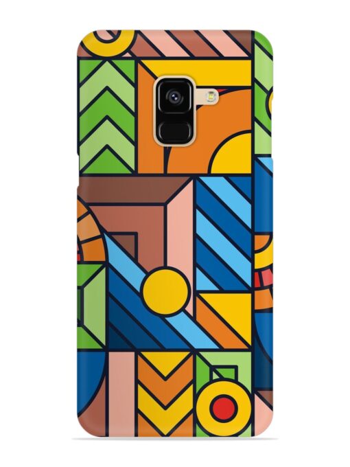 Colorful Geometric Snap Case for Samsung Galaxy A8 (2018)