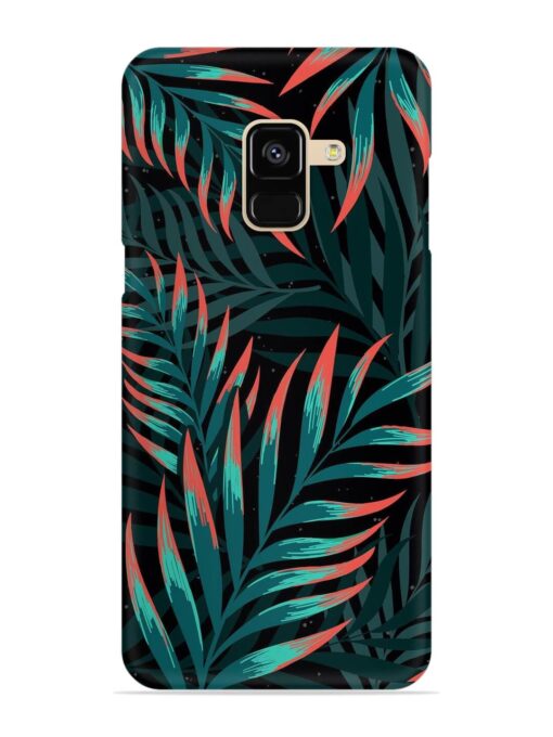 Green Leaf Art Snap Case for Samsung Galaxy A8 (2018) Zapvi