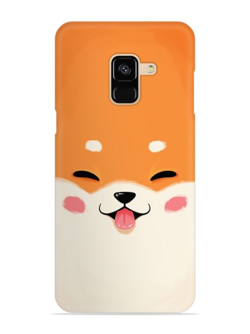 Happy Cat Art Snap Case for Samsung Galaxy A8 (2018)