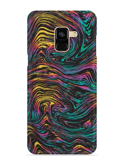 Abstract Liquid Colors Snap Case for Samsung Galaxy A8 (2018) Zapvi