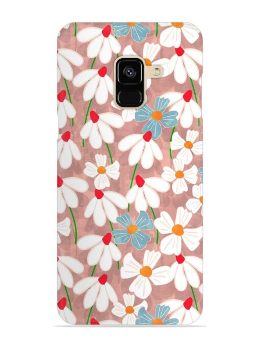 Abstract Petal Flowers Snap Case for Samsung Galaxy A8 (2018)