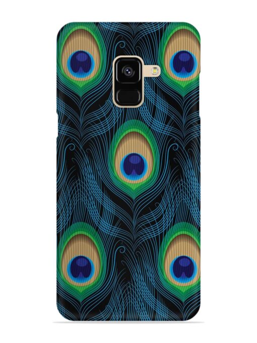 Seamless Pattern Peacock Snap Case for Samsung Galaxy A8 (2018) Zapvi