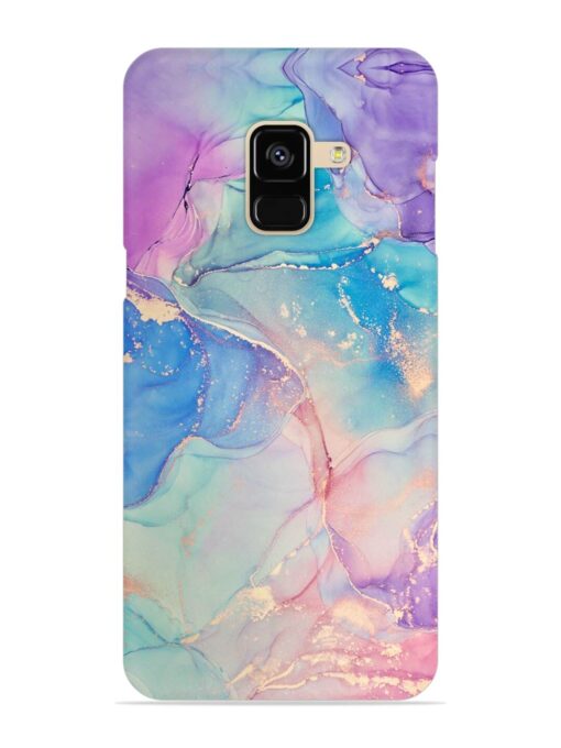 Alcohol Ink Colors Snap Case for Samsung Galaxy A8 (2018)