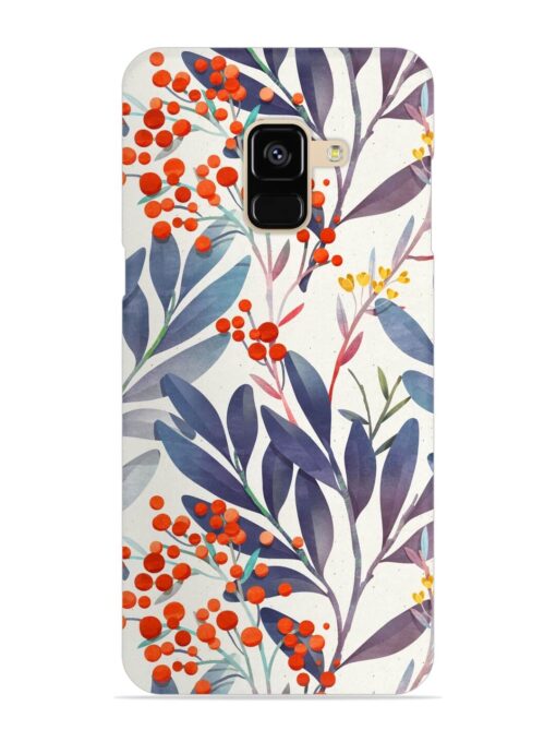 Seamless Floral Pattern Snap Case for Samsung Galaxy A8 (2018) Zapvi