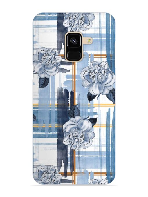 Watercolor Pattern Rose Snap Case for Samsung Galaxy A8 (2018)