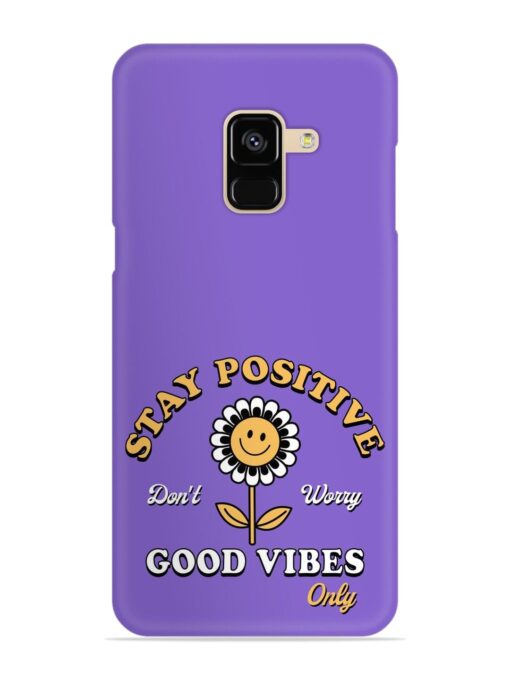 Retro Positive Flower Snap Case for Samsung Galaxy A8 (2018)