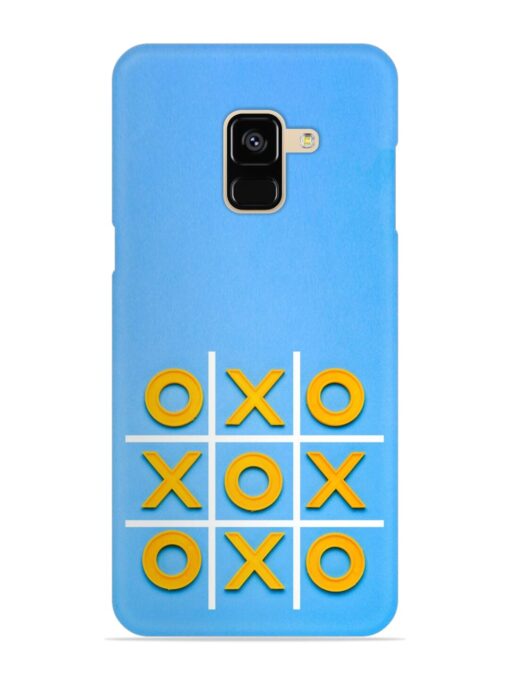 Yellow Plastic Crosses Snap Case for Samsung Galaxy A8 (2018)