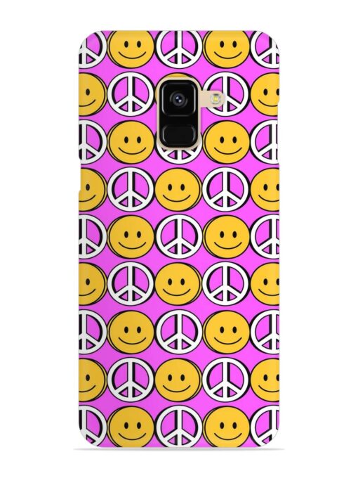 Smiley Face Peace Snap Case for Samsung Galaxy A8 (2018)