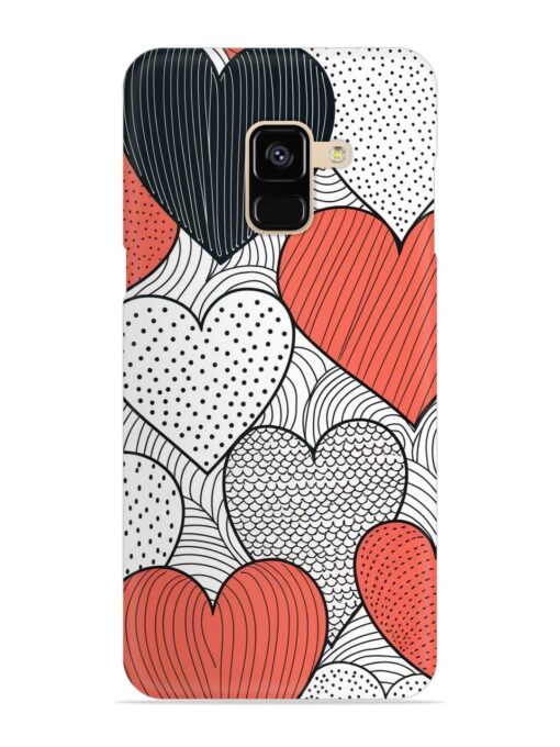 Girly Heart Seamless Snap Case for Samsung Galaxy A8 (2018)