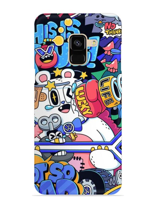 Universal Doodle Snap Case for Samsung Galaxy A8 (2018)