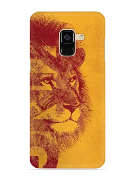 Gold Lion Crown Art Snap Case for Samsung Galaxy A8 (2018)