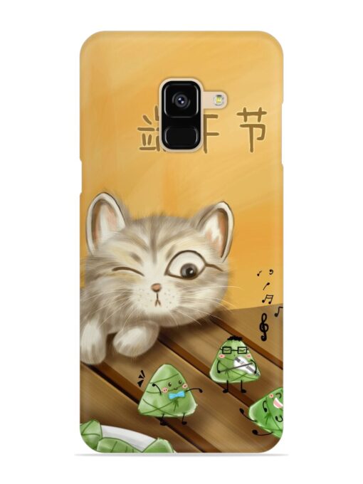 Cat Scorpion Dancing Snap Case for Samsung Galaxy A8 (2018)