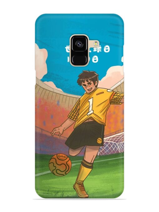 Soccer Kick Snap Case for Samsung Galaxy A8 (2018) Zapvi