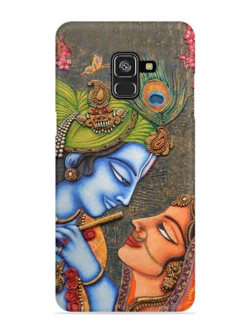 Lord Radha Krishna Flute Art Snap Case for Samsung Galaxy A8 Plus