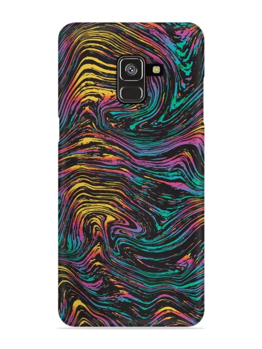 Abstract Liquid Colors Snap Case for Samsung Galaxy A8 Plus Zapvi