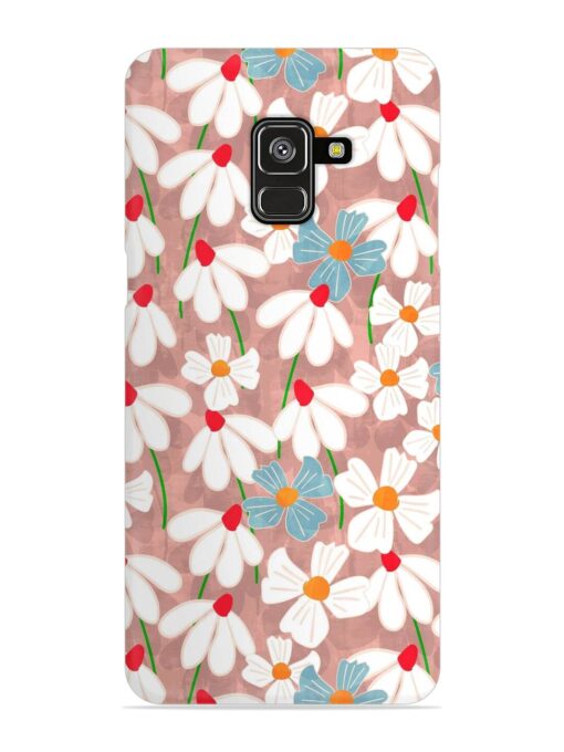 Abstract Petal Flowers Snap Case for Samsung Galaxy A8 Plus