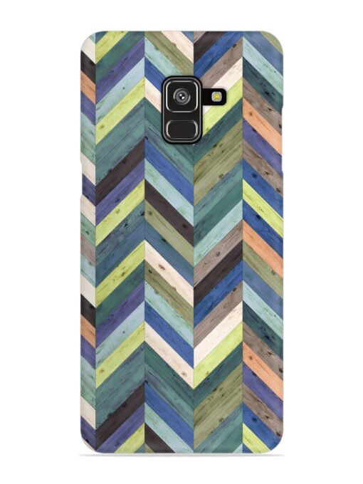 Chevron Random Color Snap Case for Samsung Galaxy A8 Plus Zapvi